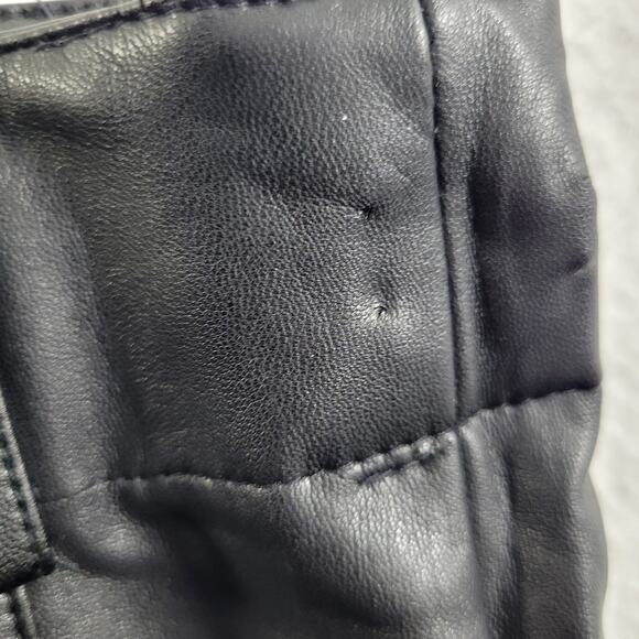 Maeve By Anthropologie Black Faux Leather Capris The Collette Size 24" 92424-95 - Picture 6 of 9